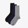 3 Pack Crew Black Multicolour Socks 3 Pack Crew Black Multicolour Socks