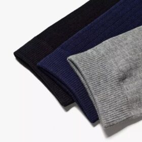 3 Pack Crew Black Multicolour Socks