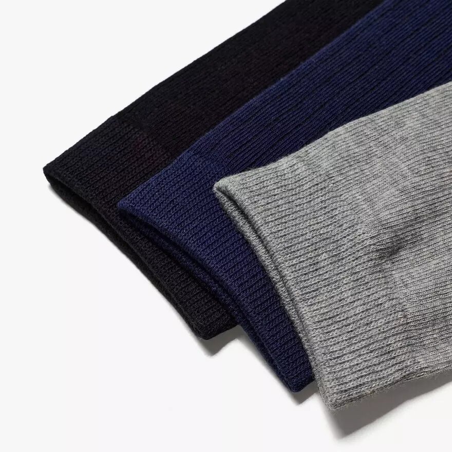 3 Pack Crew Black Multicolour Socks 3 Pack Crew Black Multicolour Socks