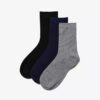 3 Pack Crew.Socks Black Multicolor 3 Pack Crew.Socks Black Multicolor