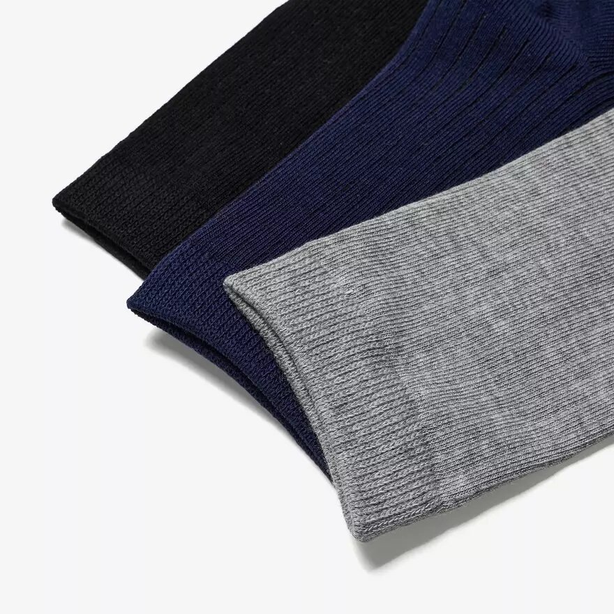 3 Pack Crew.Socks Black Multicolor 3 Pack Crew.Socks Black Multicolor