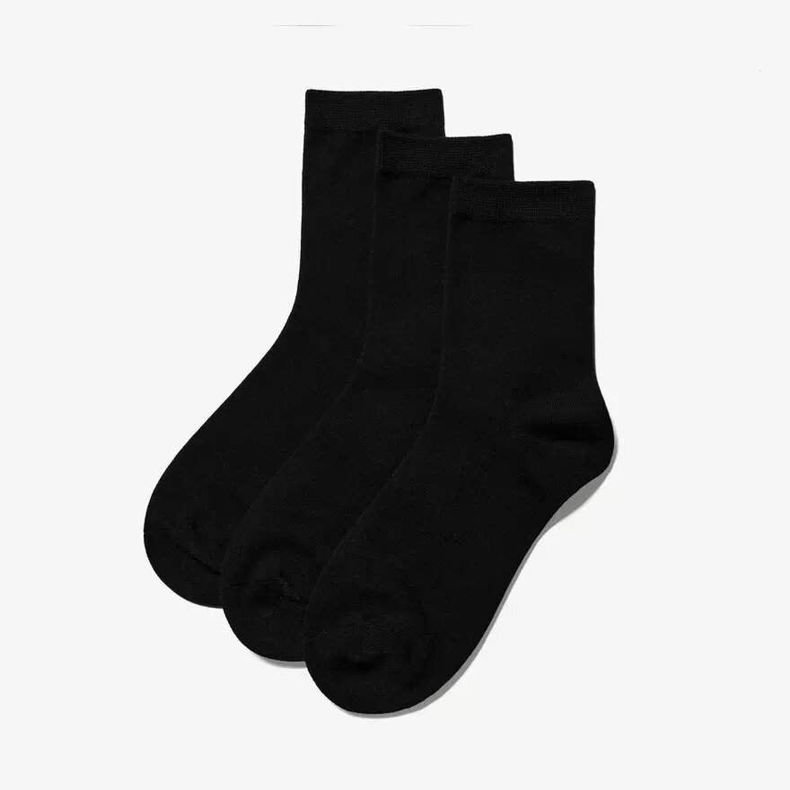 3 Psck Crew Black Socks 3 Psck Crew Black Socks