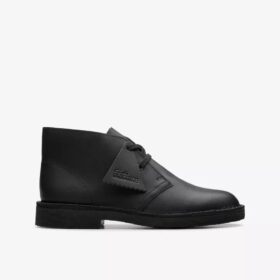 Boys Desert Boot Older Black Leather Boots Us