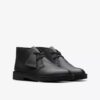 Boys Desert Boot Older Black Leather Boots Us