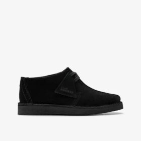 Boys Desert Trek Older Black Suede Ankle Boots Us
