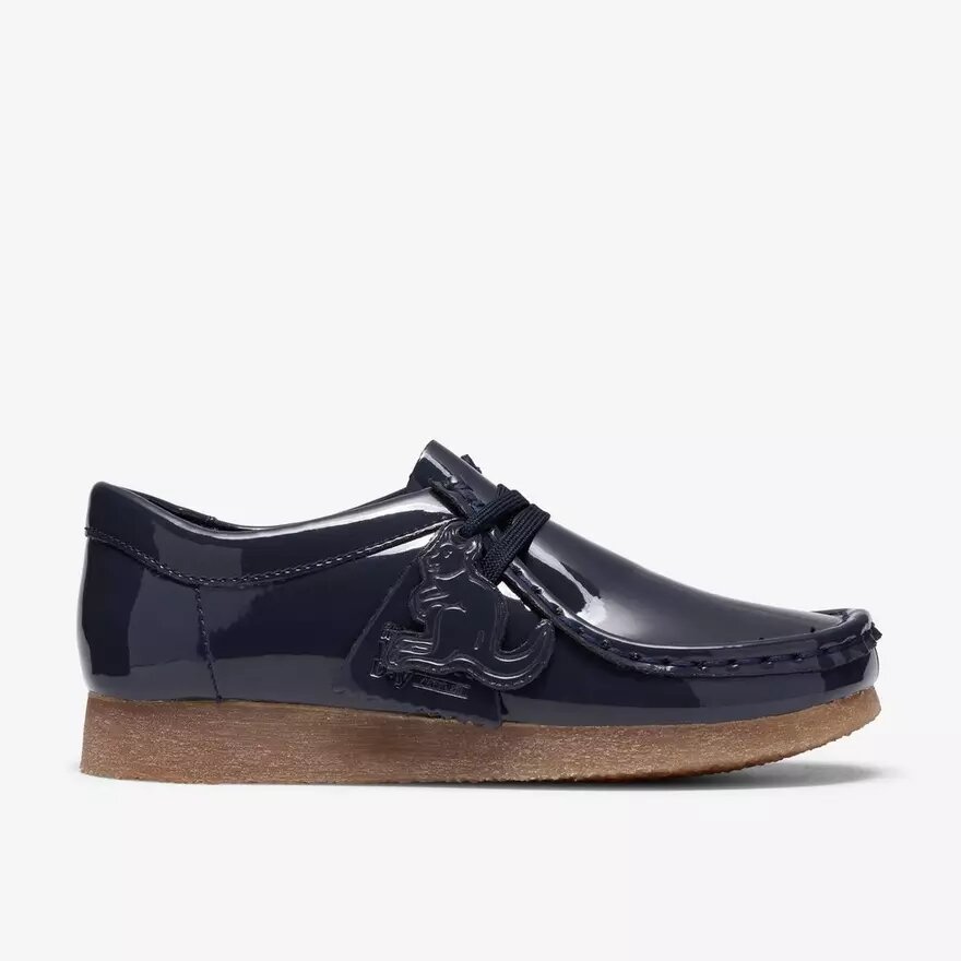 Boys Wallabee Big Kid Navy Patent Wallabees Boys Wallabee Big Kid Navy Patent Wallabees