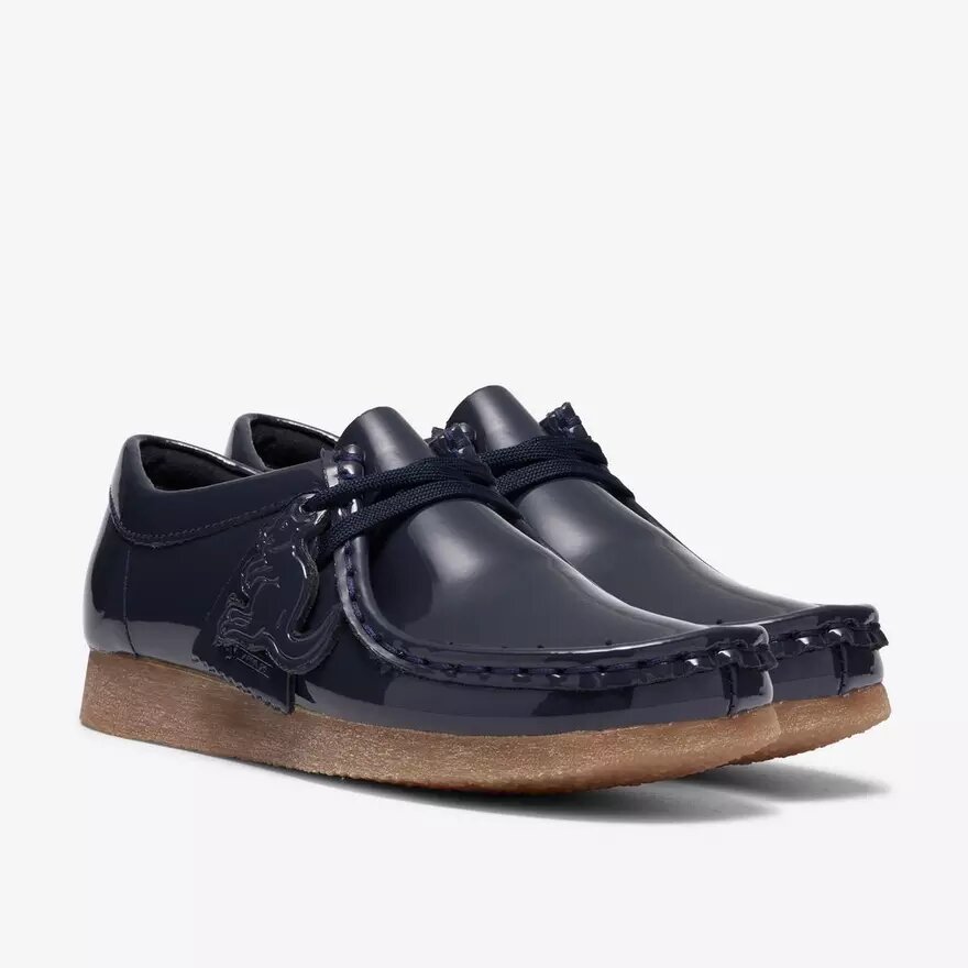 Boys Wallabee Big Kid Navy Patent Wallabees Boys Wallabee Big Kid Navy Patent Wallabees