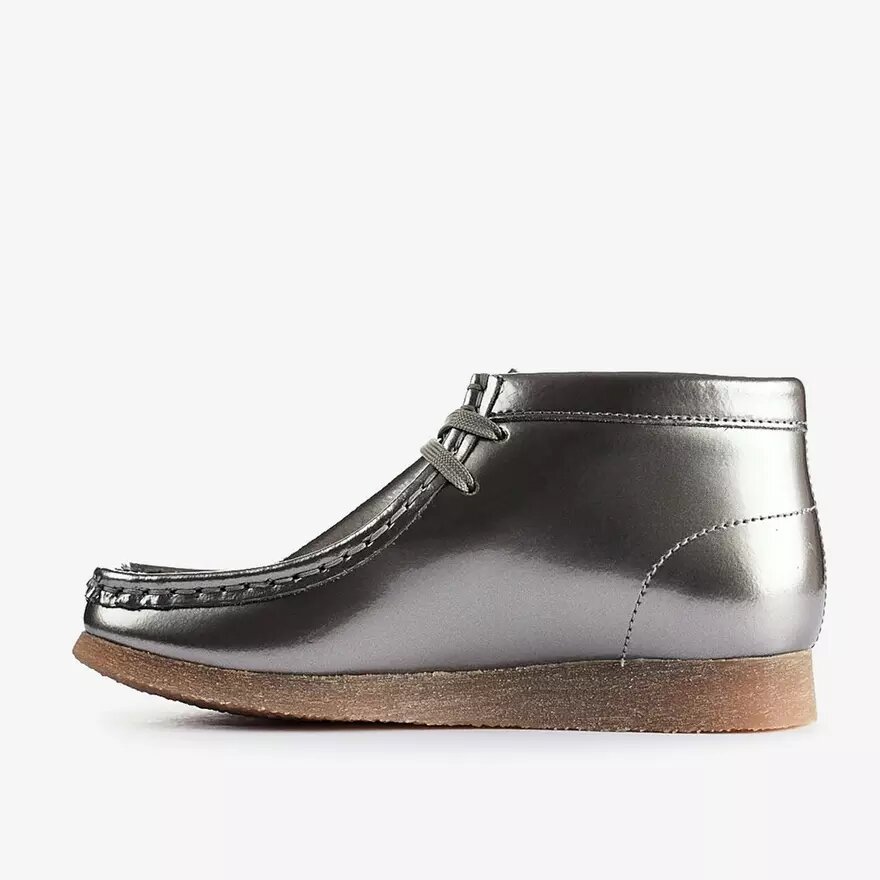 Boys Wallabee Boot Big Kid Silver Patent Wallabees Boys Wallabee Boot Big Kid Silver Patent Wallabees