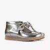 Boys Wallabee Boot Big Kid Silver Patent Wallabees Boys Wallabee Boot Big Kid Silver Patent Wallabees