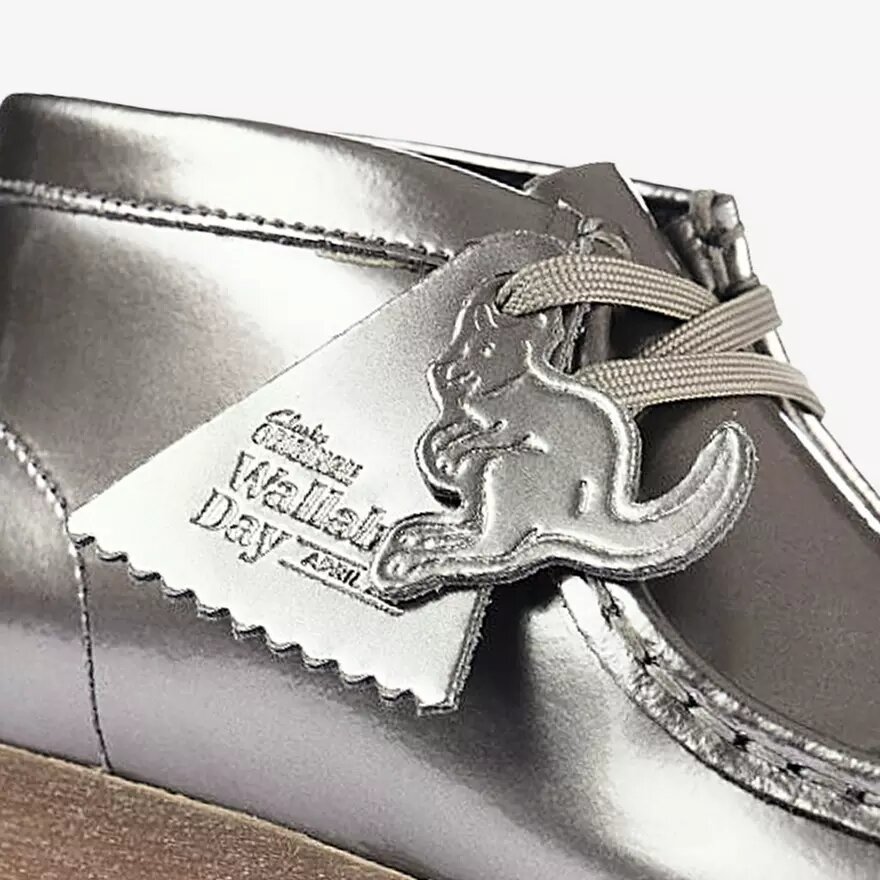 Boys Wallabee Boot Big Kid Silver Patent Wallabees Boys Wallabee Boot Big Kid Silver Patent Wallabees