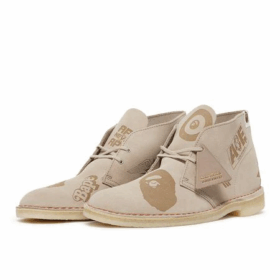 Clarks x A Bathing Ape Desert Boots “Grey Embossed” 26149860