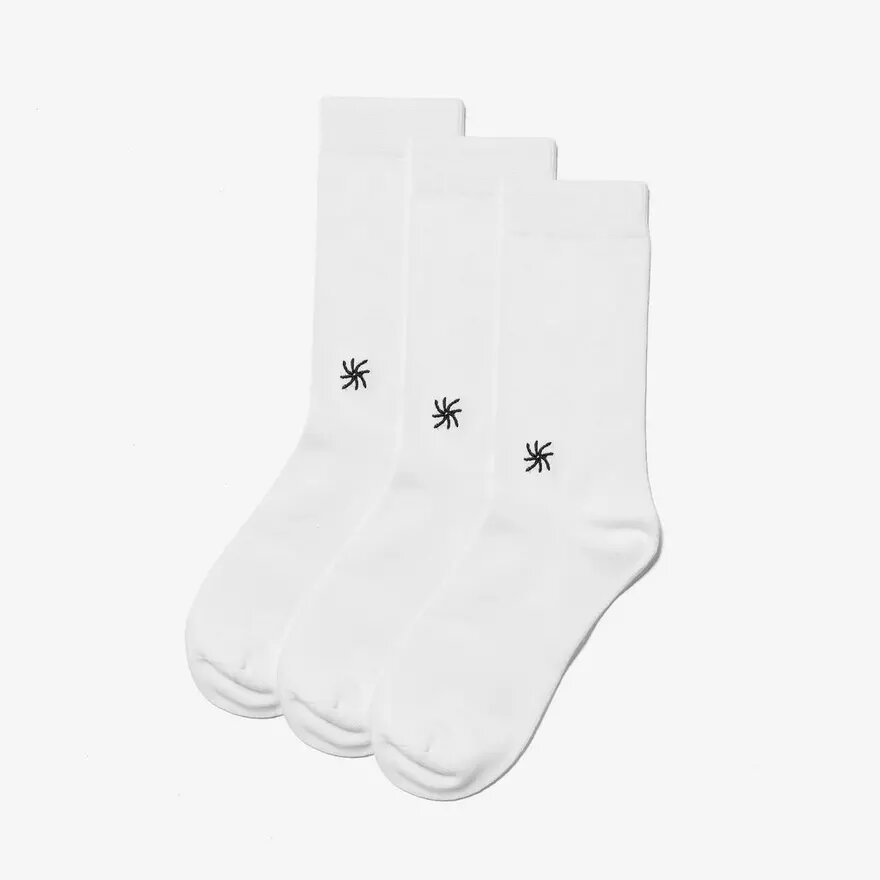 Cloud Steppers 3 Pack Crew White Socks Cloud Steppers 3 Pack Crew White Socks