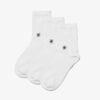 Cloud Steppers 3 Pack Crew. White Socks