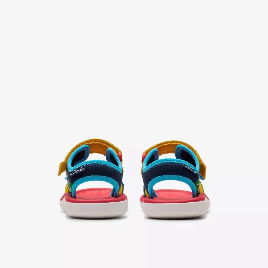 Kids Surfing Ace Navy Print Flat Sandals Us Kids Surfing Ace Navy Print Flat Sandals Us