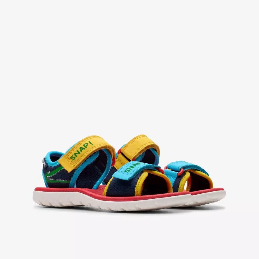 Kids Surfing Ace Navy Print Flat Sandals Us Kids Surfing Ace Navy Print Flat Sandals Us