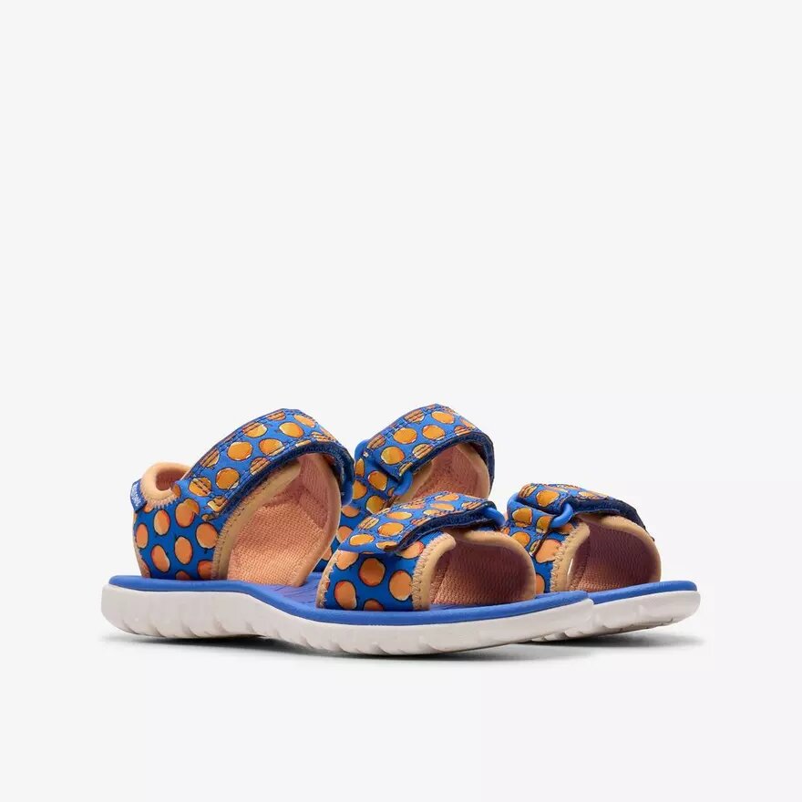 Kids Surfing Air Blue Flat Sandals Us Kids Surfing Air Blue Flat Sandals Us