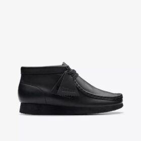 Kids Wallabee Boot Older Black Leather Wallabee Kids Wallabee Boot Older Black Leather Wallabee