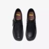 Kids Wallabee Boot Older Black Leather Wallabee
