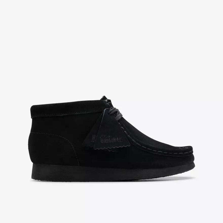 Kids Wallabee Boot Older Black Suede Boots Kids Wallabee Boot Older Black Suede Boots