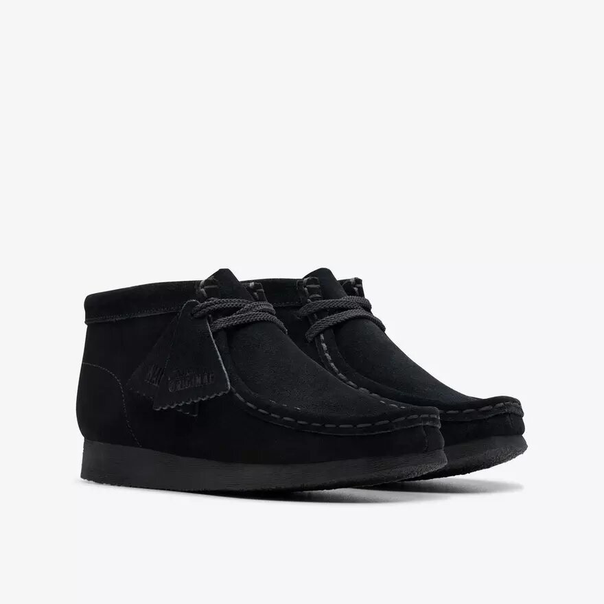 Kids Wallabee Boot Older Black Suede Boots Kids Wallabee Boot Older Black Suede Boots