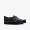 Kids Wallabee™ Older Black Leather Shoes Kids Wallabee™ Older Black Leather Shoes