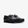 Kids Wallabee™ Older Black Leather Shoes Kids Wallabee™ Older Black Leather Shoes