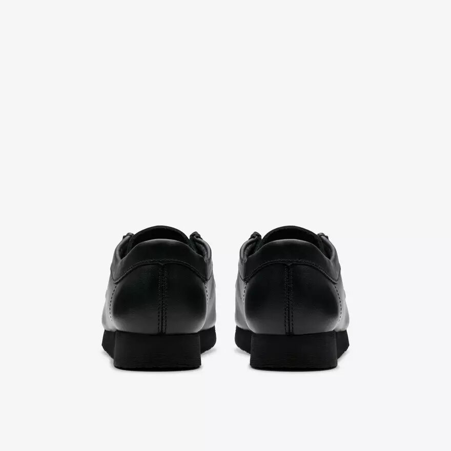 Kids Wallabee™ Older Black Leather Shoes Kids Wallabee™ Older Black Leather Shoes