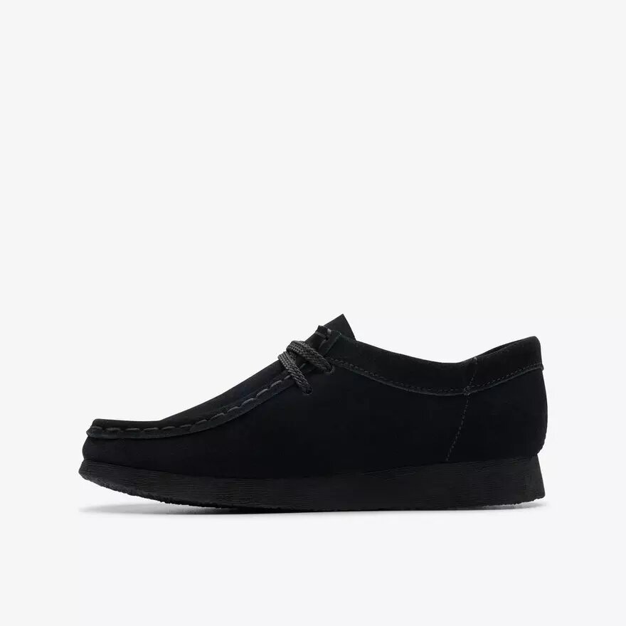 Kids Wallabee Older Black Suede Shoes Kids Wallabee Older Black Suede Shoes
