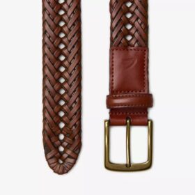 Leather Braided Belt Us