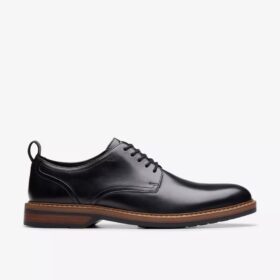 Men’s Aldwin Lace Black Leather Oxfords