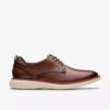 Men’s Brantin Plain Dark Tan Leather Oxfords