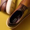 Men’s Brantin Plain Dark Tan Leather Oxfords