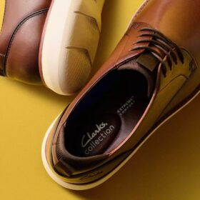 Men’s Brantin Plain Dark Tan Leather Oxfords