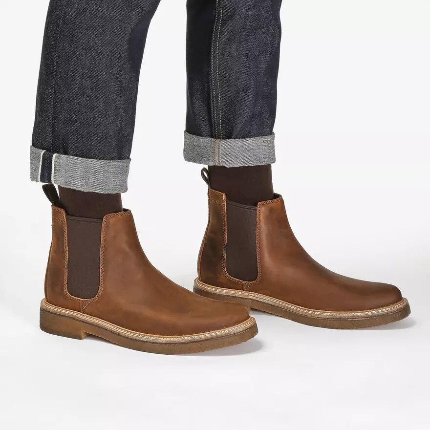 Men’s Clarkdale Easy Beeswax Leather Chelsea Boots Men’s Clarkdale Easy Beeswax Leather Chelsea Boots