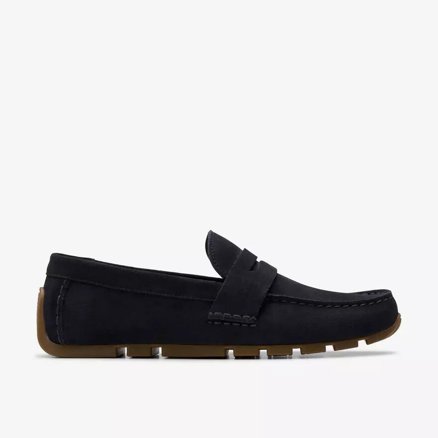Men’s Corsley Bar Navy Suede Loafers Men’s Corsley Bar Navy Suede Loafers