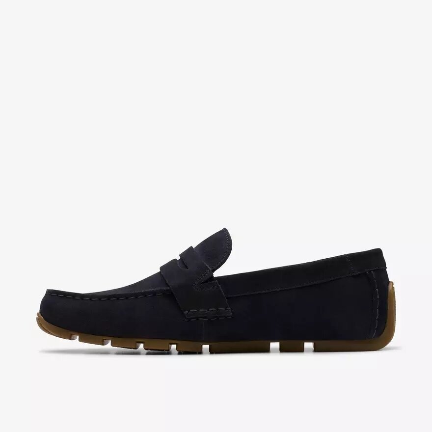 Men’s Corsley Bar Navy Suede Loafers Men’s Corsley Bar Navy Suede Loafers