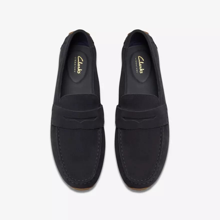 Men’s Corsley Bar Navy Suede Loafers Men’s Corsley Bar Navy Suede Loafers