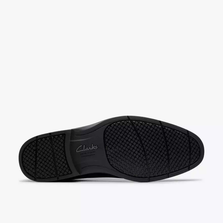 Men’s Eldredge Cap Black Leather Oxford Shoes| Clarks Men’s Eldredge Cap Black Leather Oxford Shoes| Clarks