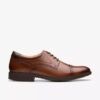 Men’s Eldredge Cap Dark Tan Leather Oxford Shoes| Clarks Men’s Eldredge Cap Dark Tan Leather Oxford Shoes| Clarks