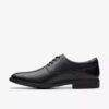 Men’s Eldredge Plain Black Leather Oxford Shoes| Clarks Men’s Eldredge Plain Black Leather Oxford Shoes| Clarks