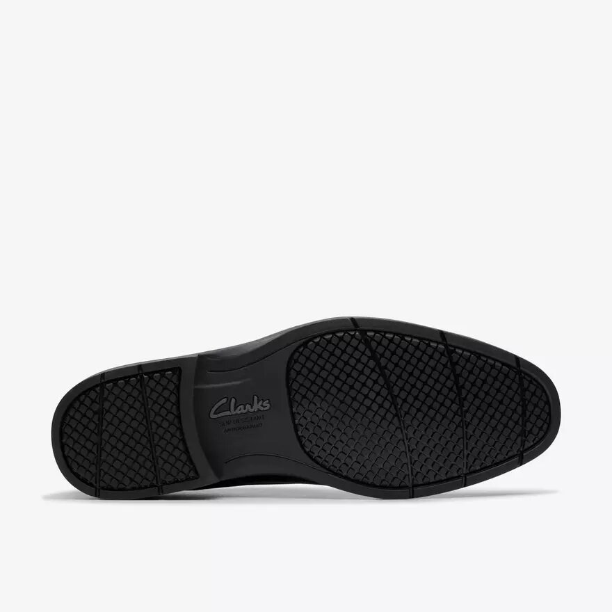 Men’s Eldredge Plain Black Leather Oxford Shoes| Clarks Men’s Eldredge Plain Black Leather Oxford Shoes| Clarks