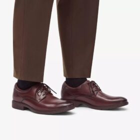 Men’s Eldredge Plain Dark Brown Leather Oxford Shoes| Clarks