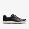 Men’s Mapstone Lace Black Leather Sneakers