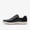 Men’s Mapstone Lace Black Leather Sneakers