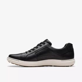 Men’s Mapstone Lace Black Leather Sneakers