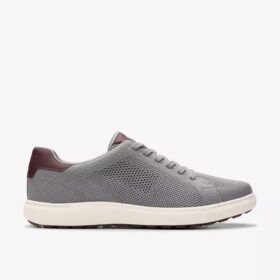 Men’s Mapstone Lace Grey Knit Sneakers
