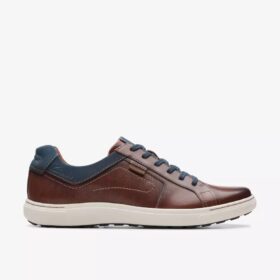 Men’s Mapstone Lace Mahogany Leather Sneakers