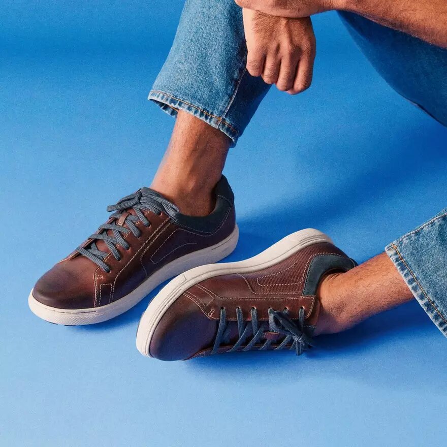Men’s Mapstone Lace Mahogany Leather Sneakers Men’s Mapstone Lace Mahogany Leather Sneakers