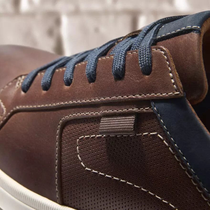 Men’s Mapstone Lace Mahogany Leather Sneakers Men’s Mapstone Lace Mahogany Leather Sneakers