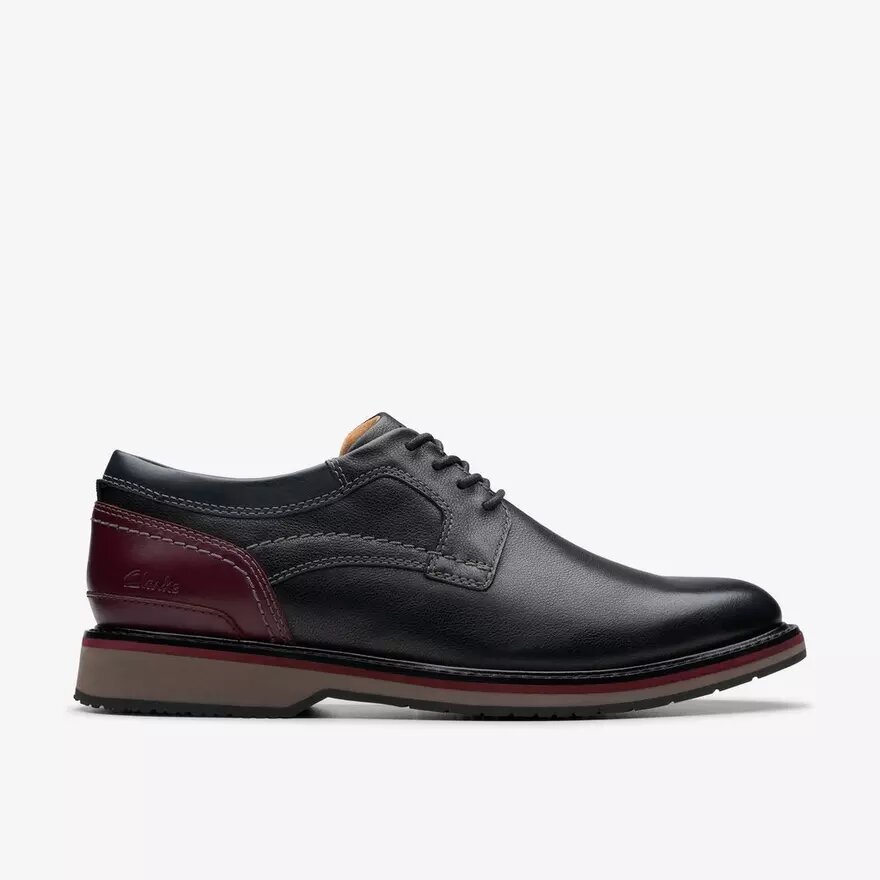 Men’s Monahan Plain Black Leather Oxford Shoes| Clarks Men’s Monahan Plain Black Leather Oxford Shoes| Clarks